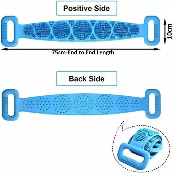 Pack of 2, Bath scrubber Silicon Belt, Pack of 2 - Image 5