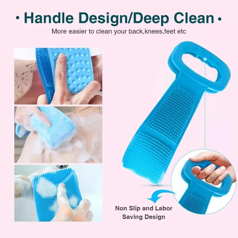 Pack of 2, Bath scrubber Silicon Belt, Pack of 2 - Image 8